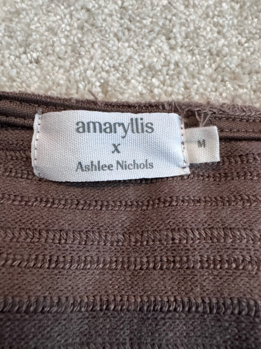 Amaryllis Taupe Cable-Knit Open Cardigan - Picture 4 of 9